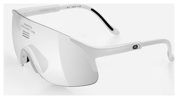 Alba Optics Jumbo White Vzum Super Alu Sunglasses