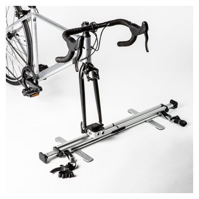 Decathlon auto interieur fietsendrager Aluminium Grijs