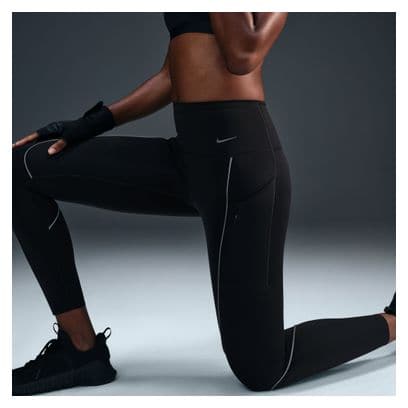 Nike Dri-Fit Go High Rise Reflective Black Women's 7/8 Tights