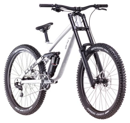 VTT Tout-Suspendu Cube Two15 Pro 27.5 DH Sram 7V 27.5'' Argent Rawmetal ...