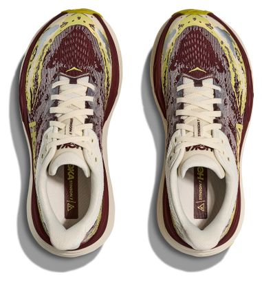 Hoka Stinson 7 Scarpe da trail da donna rosso/giallo