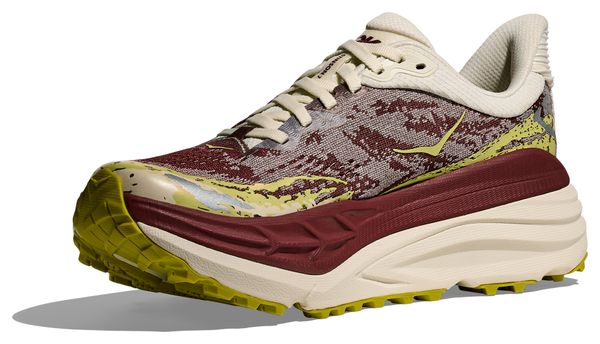 Hoka Stinson 7 Scarpe da trail da donna rosso/giallo