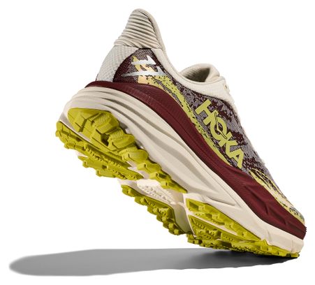 Hoka Stinson 7 Scarpe da trail da donna rosso/giallo