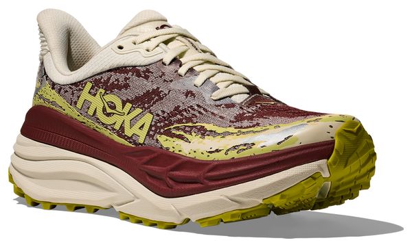 Hoka Stinson 7 Scarpe da trail da donna rosso/giallo