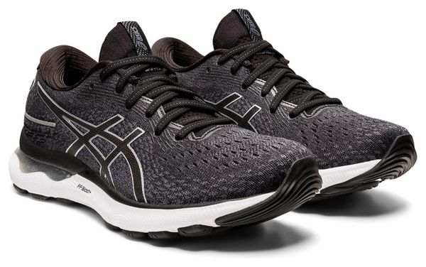 Asics Gel Nimbus 24 Scarpe da corsa Nere Bianche Donna