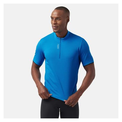 Maglia a manica corta Odlo Essential 1/2 Zip Blu