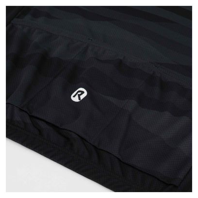 Maillot Manches Courtes Rogelli Stripe Homme Noir/Blanc