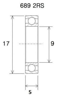 Roulement B3 - BLACKBEARING - 688-2rs