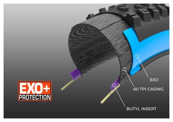 Pneu Maxxis Minion DHR II 27.5'' Tubeless Ready Souple 3C Maxx Grip Exo+ Wide Trail (WT)