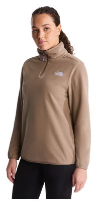 The North Face Glacier 1/4-Zip Fleece, Beige, Women's