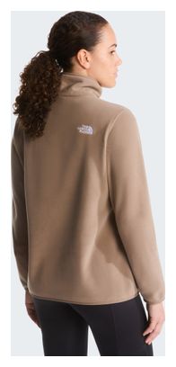 The North Face Glacier 1/4-Zip Fleece, Beige, Women's