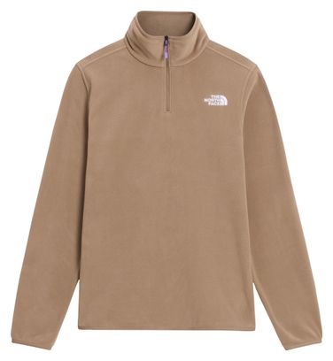 The North Face Glacier 1/4-Zip Fleece, Beige, Women's