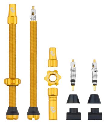 Wolf Tooth Presta Gold Tubeless Valve Kit