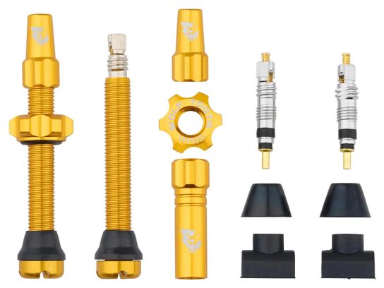 Wolf Tooth Presta Gold Tubeless Valve Kit