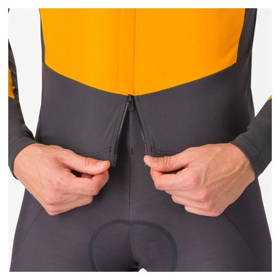 Chaqueta de manga larga Castelli Perfetto Air Gris/Naranja