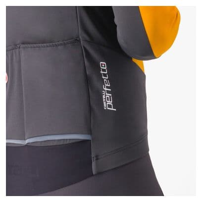 Chaqueta de manga larga Castelli Perfetto Air Gris/Naranja