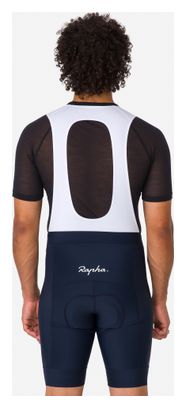 Rapha Core korte fietsbroek met bretels, donkerblauw/wit, heren