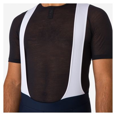 Rapha Core korte fietsbroek met bretels, donkerblauw/wit, heren