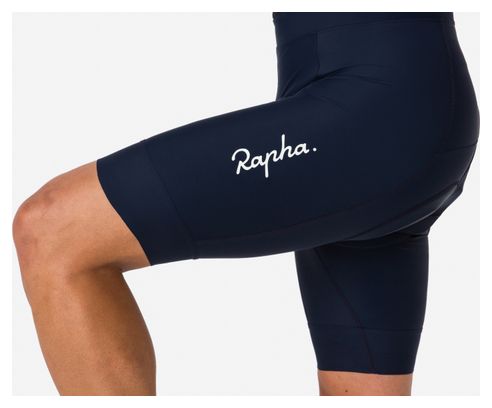 Rapha Core korte fietsbroek met bretels, donkerblauw/wit, heren