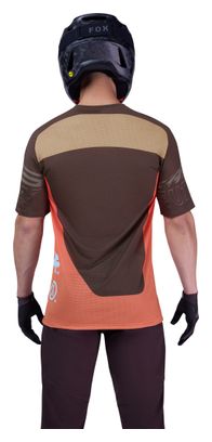 Fox Flexair Elevated Maglia a maniche corte marrone/corallo