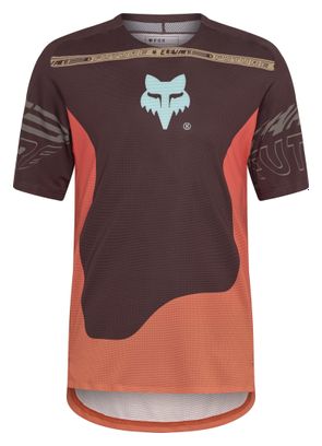 Fox Flexair Elevated Maglia a maniche corte marrone/corallo