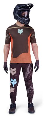 Fox Flexair Elevated Maglia a maniche corte marrone/corallo