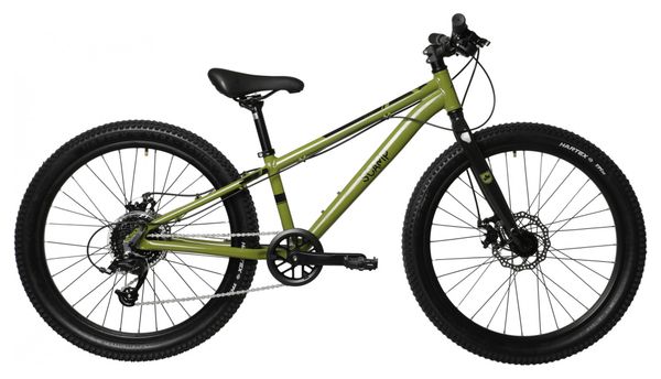 Scamp Bicicleta de montaña para niños HighFox microSHIFT Mezzo 8V 24'' Verde caqui