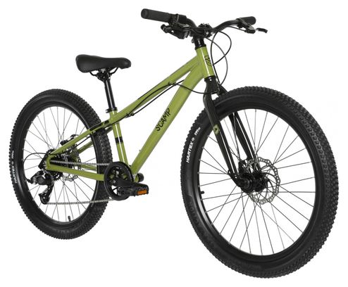Scamp Bicicleta de montaña para niños HighFox microSHIFT Mezzo 8V 24'' Verde caqui