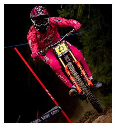 Dharco Race Val Di Sole Long Sleeve Jersey Pink/Orange