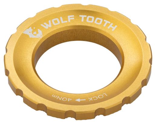 Wolf Toolth External Gold Centerlock Nut