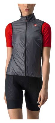 Castelli Aria Grey Women's Sleeveless Windbreaker Jacket