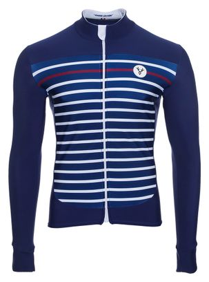 LeBram Ventoux Limited Edition Long Sleeves Jersey Blue White Bordeaux