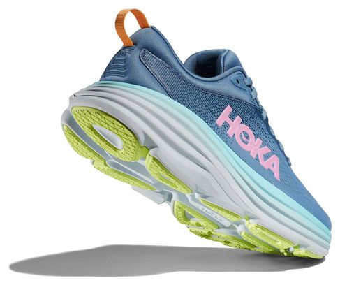 Hoka One One Bondi 8 Running-Schuhe Blau Damen