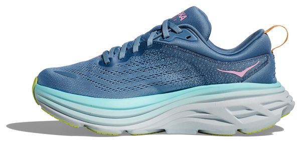 Hoka One One Bondi 8 Running-Schuhe Blau Damen