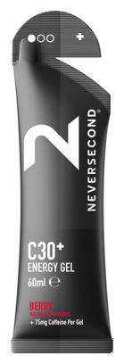 Neversecond C30+ Energy Gel Berry (met Cafeïne) 60ml