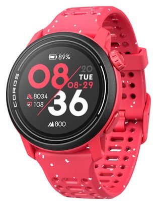 Coros Pace 3 GPS Watch Silicone Band Red