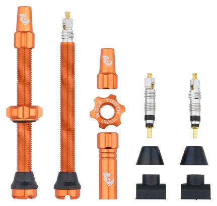 Wolf Tooth Presta Tubeless Valve Kit, Orange