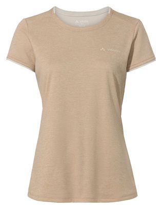 Dames t-shirt korte mouwen Vaude Essential Beige