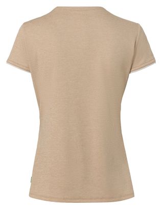 Dames t-shirt korte mouwen Vaude Essential Beige