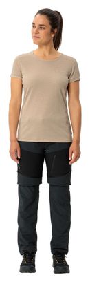 Dames t-shirt korte mouwen Vaude Essential Beige