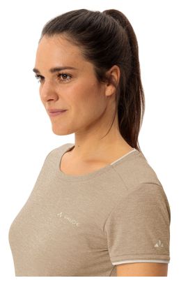 Dames t-shirt korte mouwen Vaude Essential Beige
