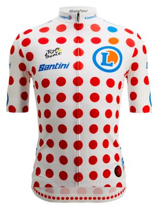 Santini Beste Klimmers Trui Tour de France Wit/Rood
