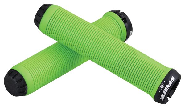 Coppia di Grip Spank Spike Green