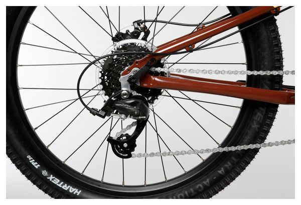 Scamp kindermountainbike HighFox microSHIFT Mezzo 8V 24'' Bruin Geel