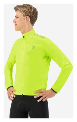 Veste Velo Pluie Vent Rogelli Distance Homme Jaune