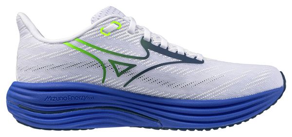 Chaussures Running Mizuno Wave Rider 29 Blanc/Bleu/Jaune Homme