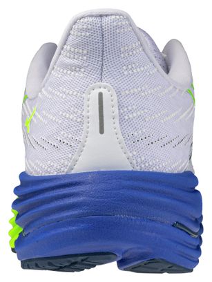 Chaussures Running Mizuno Wave Rider 29 Blanc/Bleu/Jaune Homme