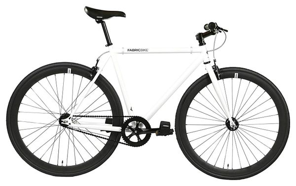 Vélo Fixie FabricBike Original 28   Fixed Gear  Hi-Ten Acier  Blanc et Noir