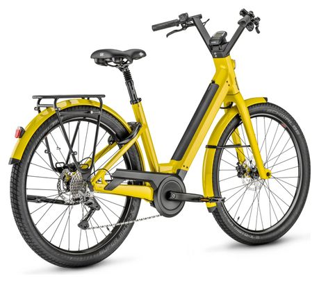 Moustache Electric City Bike Monday 27.3 Shimano Deore 10V 27.5'' 500 Wh Curry Yellow