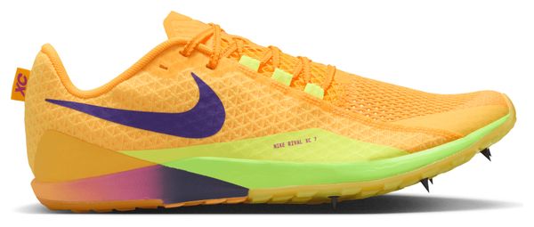 Chaussures d'Athlétisme Nike Rival XC 7 Jaune/Violet Homme